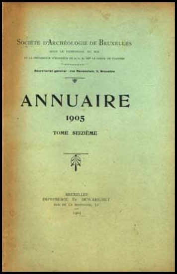 Bild von Annuaire de la societé royale de archeologie de Bruxelles, tome XVI