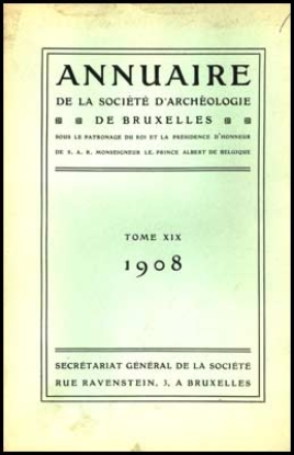Bild von Annuaire de la societé royale de archeologie de Bruxelles, tome XIX