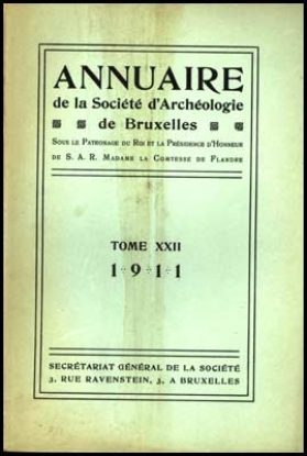 Bild von Annuaire de la societé royale de archeologie de Bruxelles, tome XXII