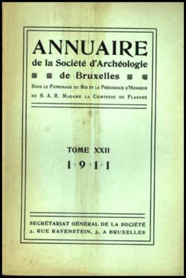 Bild von Annuaire de la societé royale de archeologie de Bruxelles, tome XXII