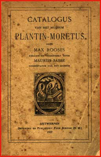 Picture of Catalogus van het Museum Plantin-Moretus