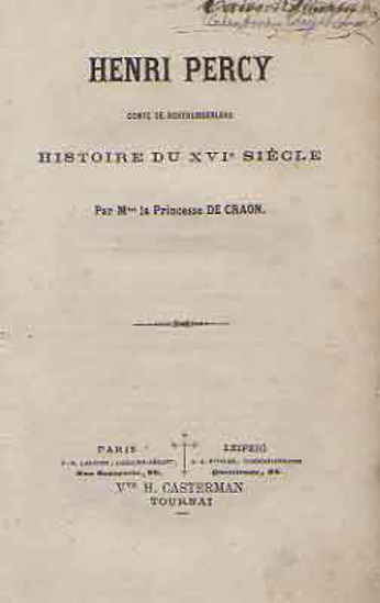 Picture of Henri Percy. Comte de Northumberland. Histoire du XVIe siècle