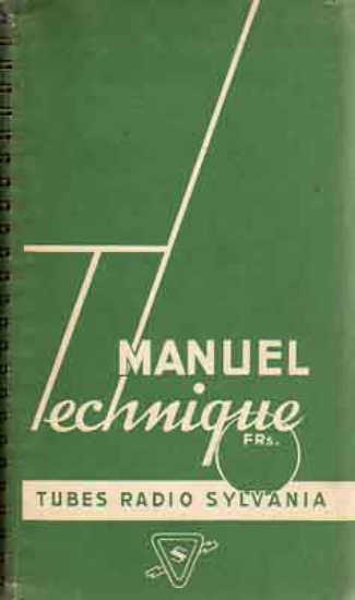 Bild von Manuel Technique - Tubes Radio Sylvania