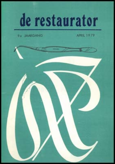 Bild von De restaurator. Jg. 9 N° 1