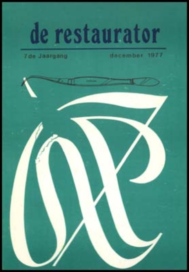 Bild von De restaurator. Jg. 7 N°2