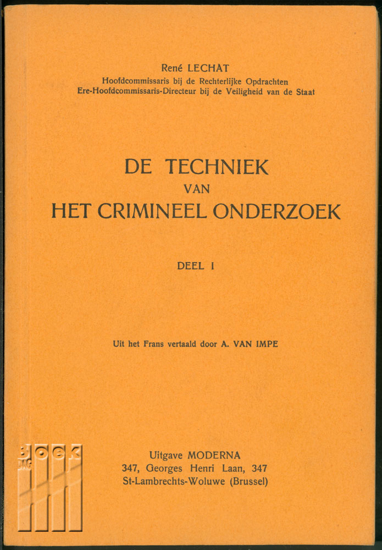 Image de De techniek van het crimineel onderzoek. I + II