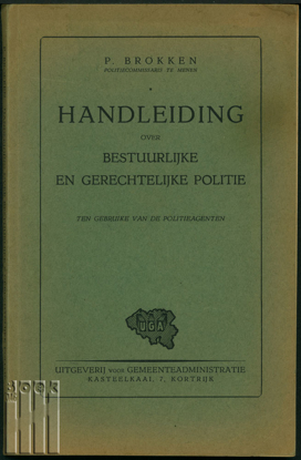 Picture of Handleiding over Bestuurlijke & Gerechtelijke Politie