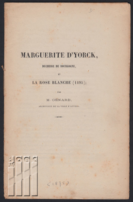 Picture of Marguerite d' Yorck, duchesse de Bourgogne et La rose blanche. (1495)