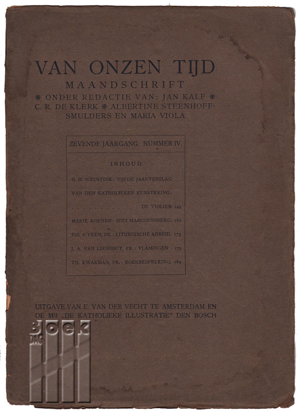 Picture of Van onzen tijd. Maandschrift. Zevende jaargang. Nummer IV