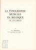 Image de Histoire Du Livre Et De L'Imprimerie En Belgique Des Origines A Nos Jours. Cinquième Partie