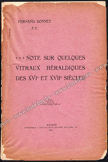 Picture of Note sur quelques vitraux héraldiques des XVIe et XVIIe siècles