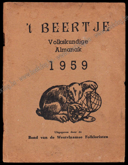 Image de 't Beertje. Volkskundige Almanak voor West-Vlaanderen 1959