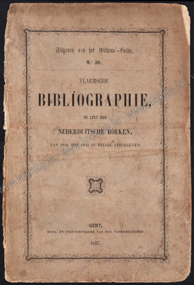 Image de Vlaemsche bibliographie, of Lijst der Nederduitsche boeken, van 1830 tot 1855 in België uitgegeven