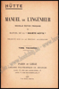 Image de Hütte. Manuel de l'ingénieur. Set de 3 tomes