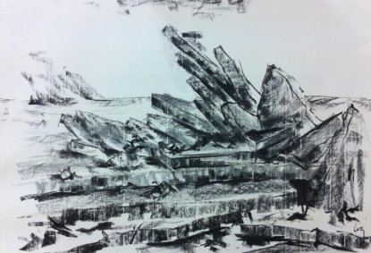 Picture of IJszee voorstudie 2 (10/2015) - Eva De Vlam [°1969]