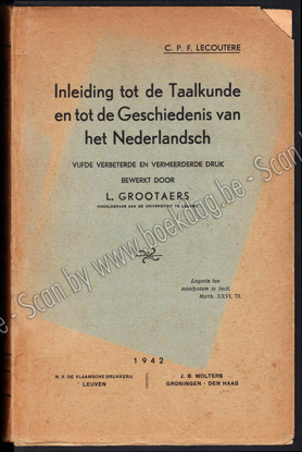 Image de Inleiding tot de Taalkunde en tot de Geschiedenis van het Nederlandsch