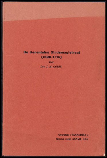 Afbeeldingen van De Herentalse Stadsmagistraat (1600-1715)