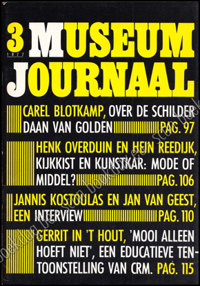 Picture of Museumjournaal serie 22. Nr. 3, juni 1977