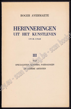 Image de Herinneringen uit het kunstleven 1918-1940. III