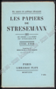 Image de LES PAPIERS DE STRESEMANN - 3 VOLUMES - TOMES I+II+III Complete