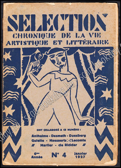 Image de Sélection. Cronique de la vie artistique et Littéraire. Année 6, N° 4. Janvier 1927. Floris JESPERS