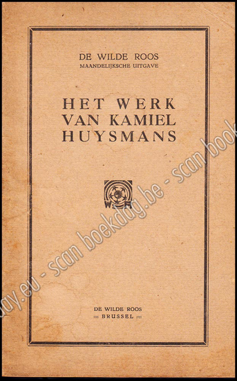 Picture of De Wilde Roos. Jrg 6, Nr. 1 , januari 1928. Het Werk van Kamiel Huysmans