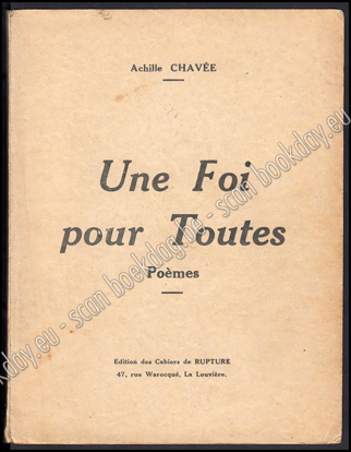 Image de Une Foi pour Toutes. Poèmes. Dédicace manuscrite à Léon Delmarche