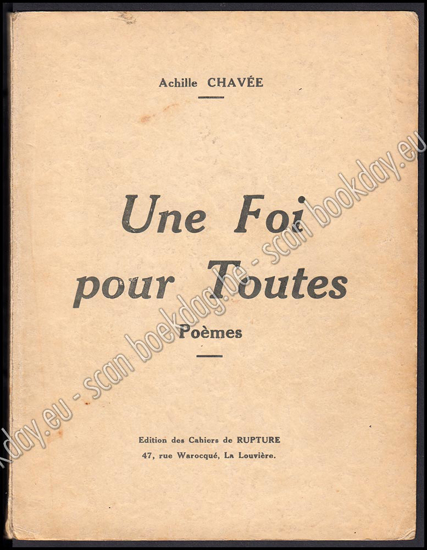 Picture of Une Foi pour Toutes. Poèmes. Dédicace manuscrite à Léon Delmarche