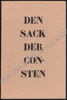 Image de Den Sack der Consten. Illustraties Roel D'HAESE