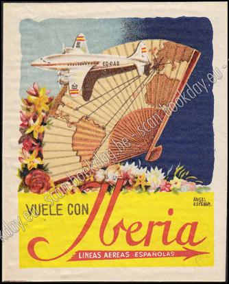 Image de IBERIA LINEAS AEREAS ESPAÑOLAS Angel ESTEBAN luggage label