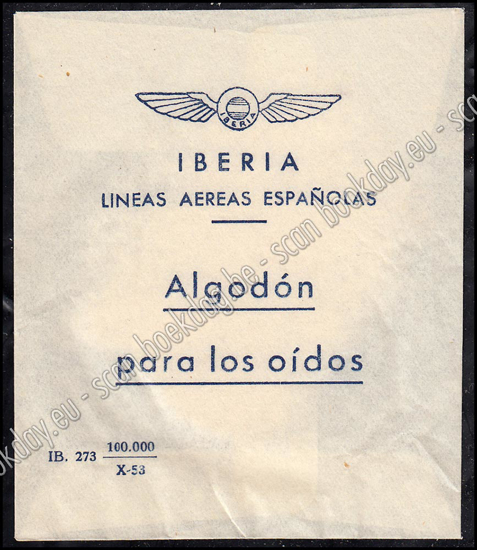 Image de IBERIA LINEAS AEREAS ESPAÑOLAS Algodón para los oidos