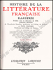 Image de Histoire de la Littérature Française illustrée. Tome 1 et 2 complètes