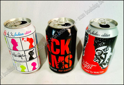 Picture of Walter Van Beirendonck; Elvis Pompilio; Raf Simons. Limited edition Coca-Cola light blik