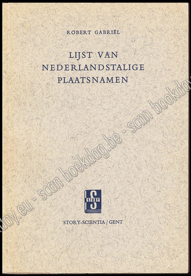 Picture of Lijst van nederlandstalige plaatsnamen