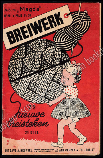 Afbeeldingen van Album "Magda" Nr 211. Breiwerk, 72 nieuwe breisteken 2de deel