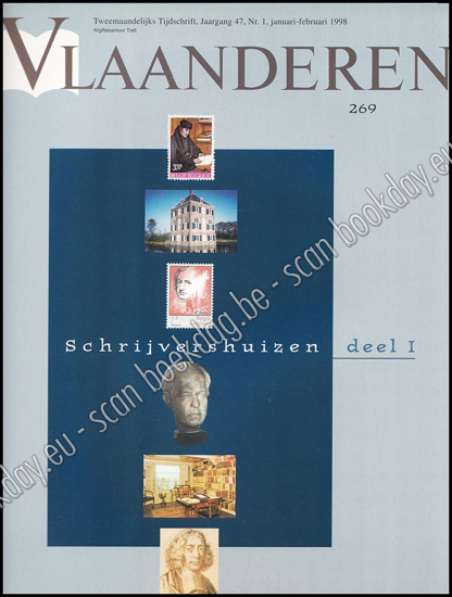 Image de Vlaanderen. Nr. 269. Jg. 47, nr. 1, januari-februari 1998. Schrijvershuizen deel I