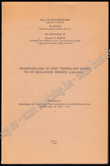 Afbeeldingen van Vrijmetselaars te Gent tijdens het Empire en de Hollandse periode (1804-1824)