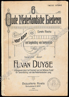 Image de 6 Oude Nederlandsche liederen voor koor met begeleiding van harmonium