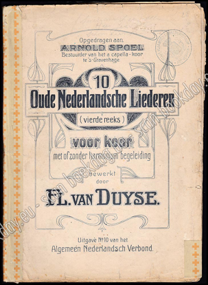 Image de 10 Oude Nederlandsche liederen (vierde reeks) voor koor met of zonder harmonium begeleiding