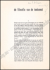 Image de Nul. een een een een een een een een een een. Overdruk uit Jrg 1, Nr. 1, 1961. De filosofie der toekomst