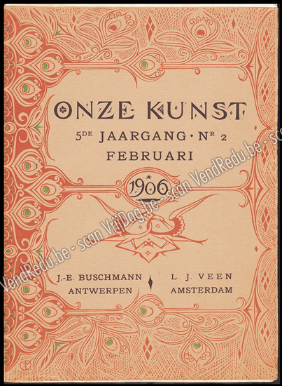 Afbeeldingen van Onze Kunst. Jg. 5, nrs. 2-12. Februari - December 1906
