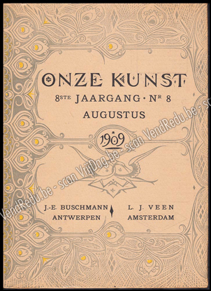Afbeeldingen van Onze Kunst. Jg. 8 deel XVI, nrs. 7-12. Juli - December 1909