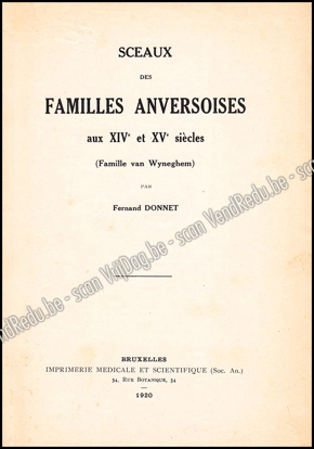 Afbeeldingen van Sceaux des familles anversoises aux XIVe et XVe siècles. Famille van Wyneghem