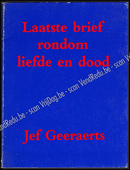 Picture of Laatste brief rondom liefde en dood. Gericht aan Eleonore Vigenon. Gesigneerd