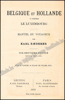 Picture of Baedeker: Belgique Et Hollande Y Compris Le Luxembourg Manuel Du Voyageur  Par Karl Bædeker