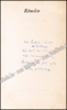 Afbeeldingen van Rituelen. Gesigneerde opdracht