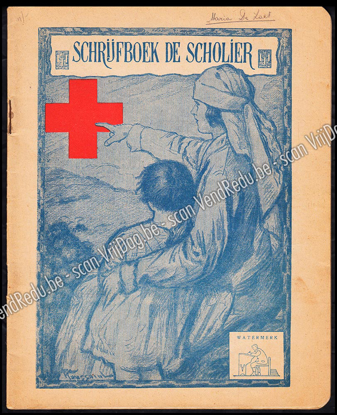 Afbeeldingen van Schrijfboek de Scholier nr 31 van het Rood Kruis van België