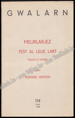 Image de Gwalarn. 14-vet Bloavez, Niv. 114. Mae 1938. Meurlarjez, fest al leue lart Peziou-C'Hoari, gant Roparz Hemon
