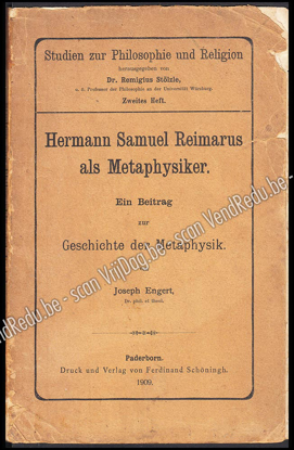 Image de Hermann Samuel Reimarus als Metaphysiker. Ein Beitrag zur Geschichte der Metaphysik
