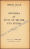 Picture of Souvenirs et notes de travail d'un acteur